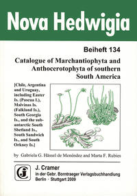 Vorderes Coverbild Catalogue of Marchantiophyta and Anthocerotophyta of southern South America
