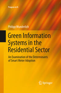Vorderes Coverbild Green Information Systems in the Residential Sector