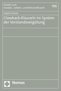 Vorderes Coverbild Clawback-Klauseln im System der Vorstandsvergütung