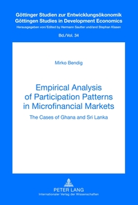 Vorderes Coverbild Empirical Analysis of Participation Patterns in Microfinancial Markets