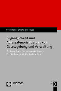 Vorderes Coverbild Zugänglichkeit und Adressatenorientierung von Gesetzgebung und Verwaltung