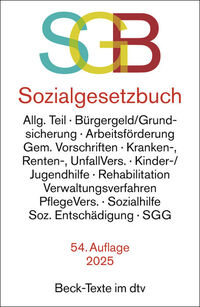 Vorderes Coverbild Sozialgesetzbuch mit Sozialgerichtsgesetz