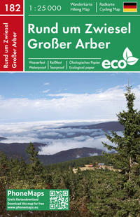 Vorderes Coverbild Rund um Zwiesel, Großer Arber, Wander - Radkarte 1 : 25 000