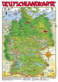 Vorderes Coverbild Cartoonlandkarte Deutschland