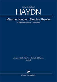 Vorderes Coverbild Missa in honorem Sanctae Ursulae (Klavierauszug)