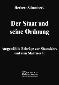 Vorderes Coverbild Der Staat und seine Ordnung