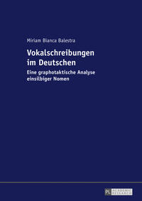 Vorderes Coverbild Vokalschreibungen im Deutschen