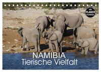Vorderes Coverbild Namibia - Tierische Vielfalt (Planer) (Tischkalender 2025 DIN A5 quer), CALVENDO Monatskalender