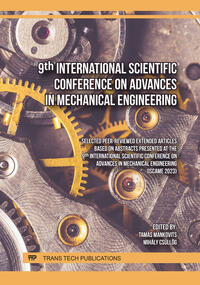 Vorderes Coverbild 9th International Scientific Conference on Advances in Mechanical Engineering