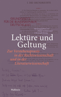 Vorderes Coverbild Lektüre und Geltung
