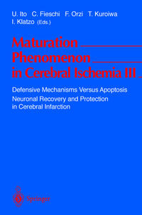 Vorderes Coverbild Maturation Phenomenon in Cerebral Ischemia III