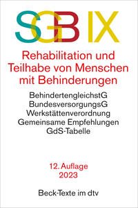 Vorderes Coverbild SGB IX Rehabilitation und Teilhabe von Menschen mit Behinderungen