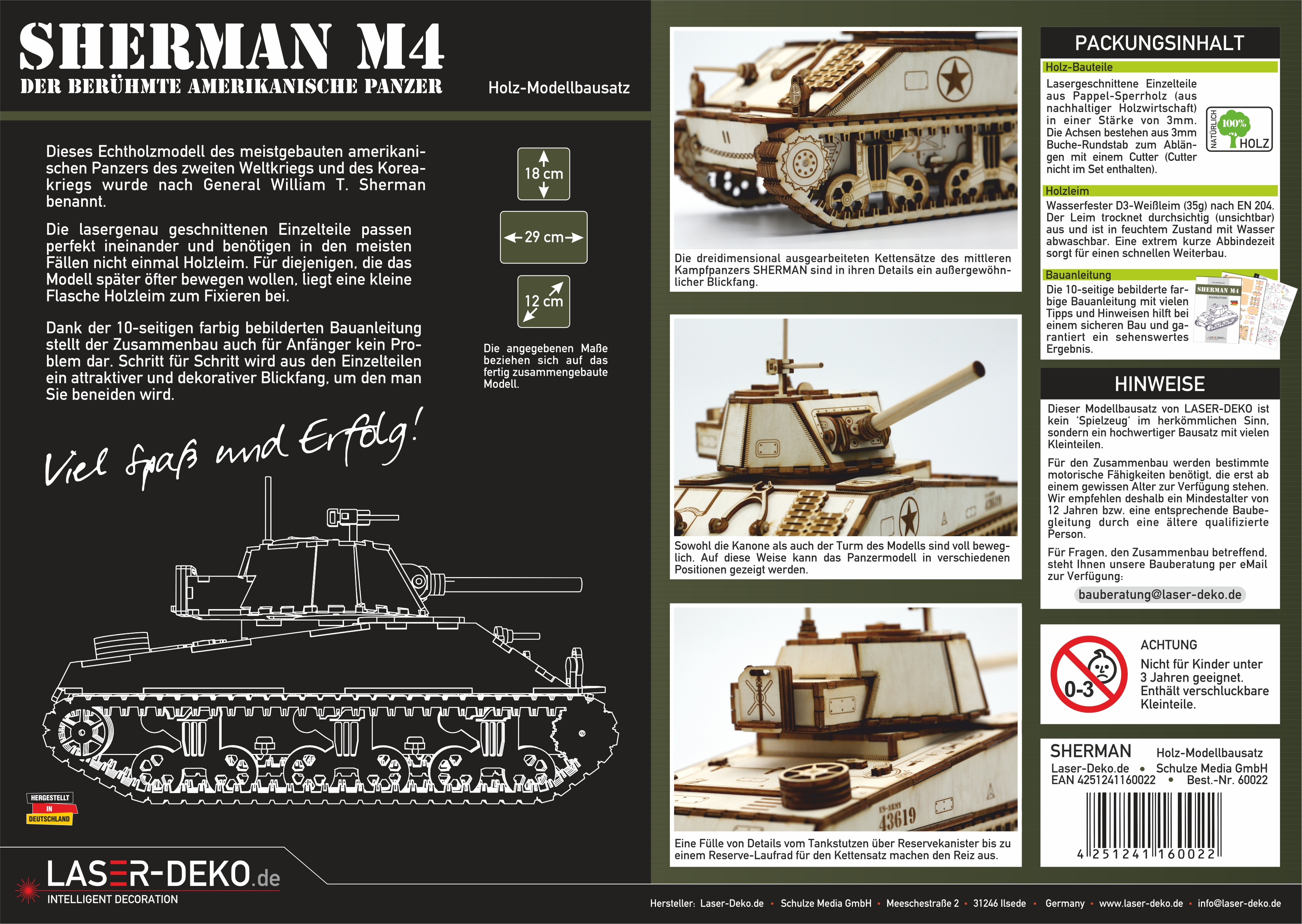 Rückseitencover SHERMAN M4