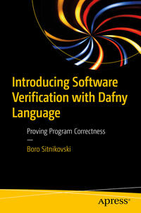 Vorderes Coverbild Introducing Software Verification with Dafny Language