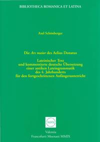 Vorderes Coverbild Die Ars maior des Aelius Donatus