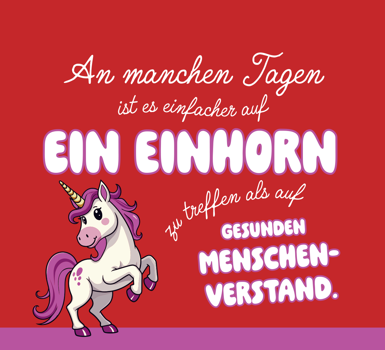 Beispielinhalt (Bild) Ich glaube an genervt auf den ersten Blick