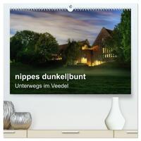 Vorderes Coverbild nippes dunkelbunt - Unterwegs im Veedel (hochwertiger Premium Wandkalender 2025 DIN A2 quer), Kunstdruck in Hochglanz