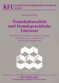 Vorderes Coverbild Transkulturalität und fremdsprachliche Literatur