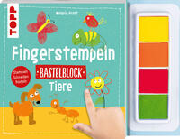 Vorderes Coverbild Fingerstempeln. Bastelblock Tiere