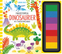 Vorderes Coverbild Fingerstempeln: Dinosaurier