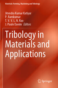 Vorderes Coverbild Tribology in Materials and Applications