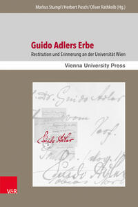 Vorderes Coverbild Guido Adlers Erbe