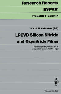 Vorderes Coverbild LPCVD Silicon Nitride and Oxynitride Films