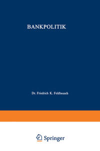 Vorderes Coverbild Bankpolitik