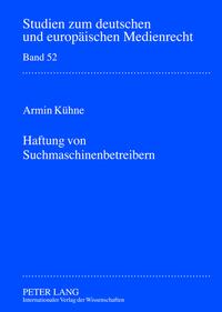 Vorderes Coverbild Haftung von Suchmaschinenbetreibern