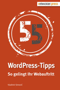 Vorderes Coverbild 55 WordPress-Tipps