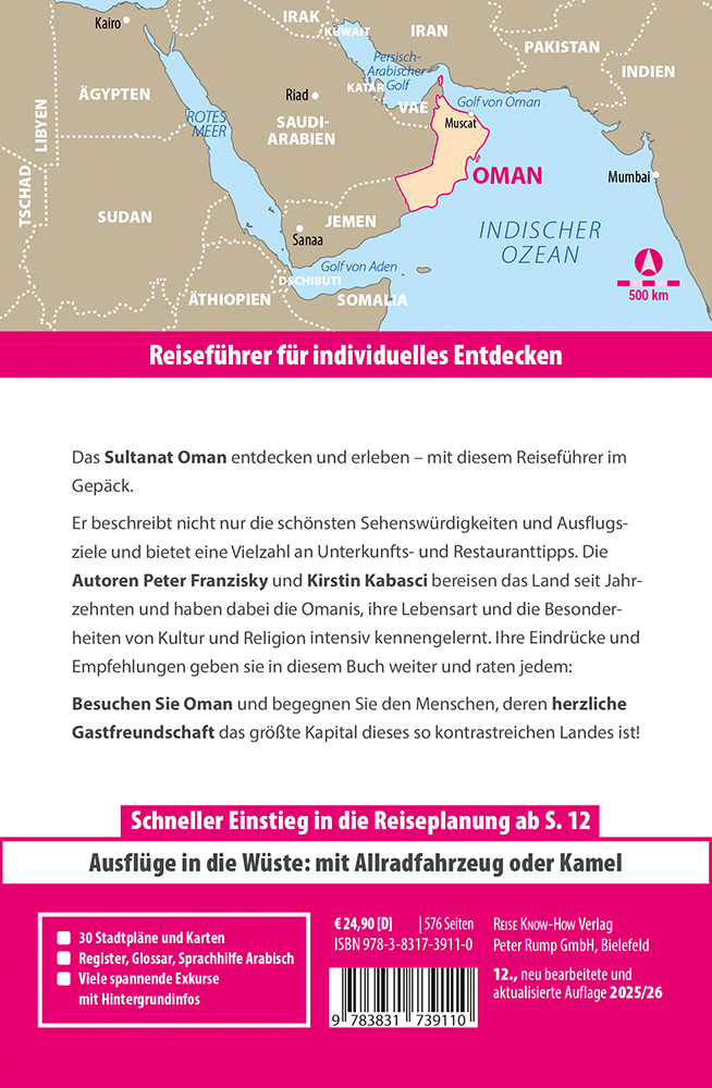 Beispielinhalt (Bild) Reise Know-How Reiseführer Oman