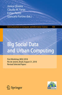 Vorderes Coverbild Big Social Data and Urban Computing