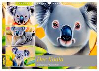 Vorderes Coverbild Der Koala 2025. Aschgrauer Beutelbär (Wandkalender 2025 DIN A3 quer), CALVENDO Monatskalender