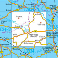 Vorderes Coverbild L3134 Arendsee (Altmark) Topographische Karte 1:50000