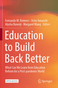 Vorderes Coverbild Education to Build Back Better