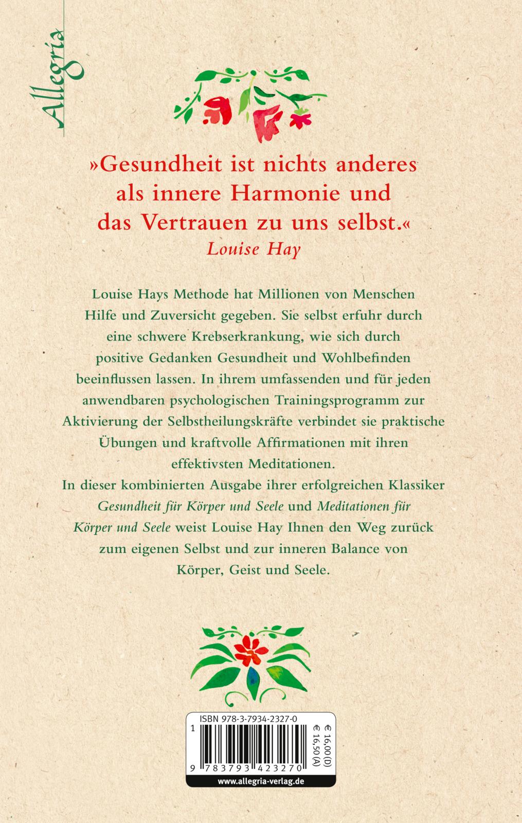 Rückseitencover Das große Buch für Körper und Seele