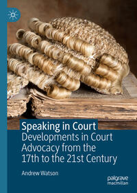 Vorderes Coverbild Speaking in Court