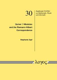 Vorderes Coverbild Quiver D-Modules and the Riemann-Hilbert Correspondence