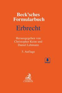 Vorderes Coverbild Beck'sches Formularbuch Erbrecht