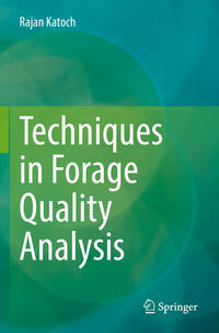 Vorderes Coverbild Techniques in Forage Quality Analysis