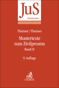Vorderes Coverbild Mustertexte zum Zivilprozess Band II: Besondere Verfahren erster und zweiter Instanz, Relationstechnik