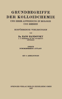 Vorderes Coverbild Grundbegriffe der Kolloidchemie