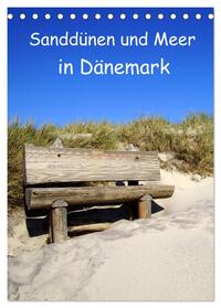 Vorderes Coverbild Sanddünen und Meer in Dänemark (Tischkalender 2025 DIN A5 hoch), CALVENDO Monatskalender