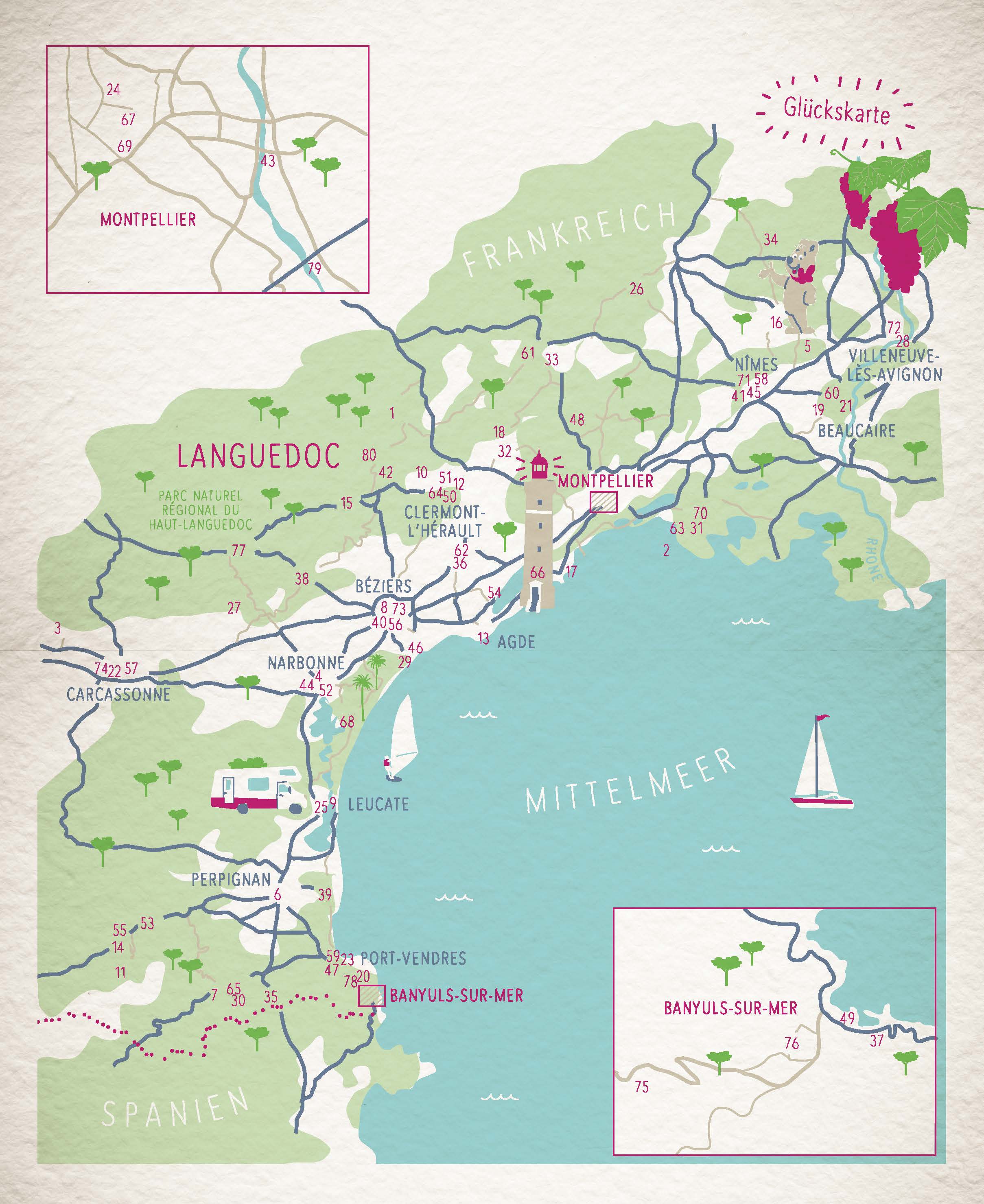 Beispielinhalt (Bild) Glücksorte im Languedoc. Zwischen Rhône & Pyrenäen