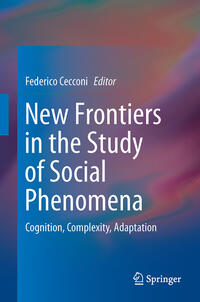 Vorderes Coverbild New Frontiers in the Study of Social Phenomena