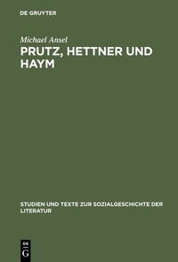 Vorderes Coverbild Prutz, Hettner und Haym