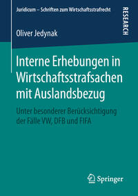 Vorderes Coverbild Interne Erhebungen in Wirtschaftsstrafsachen mit Auslandsbezug