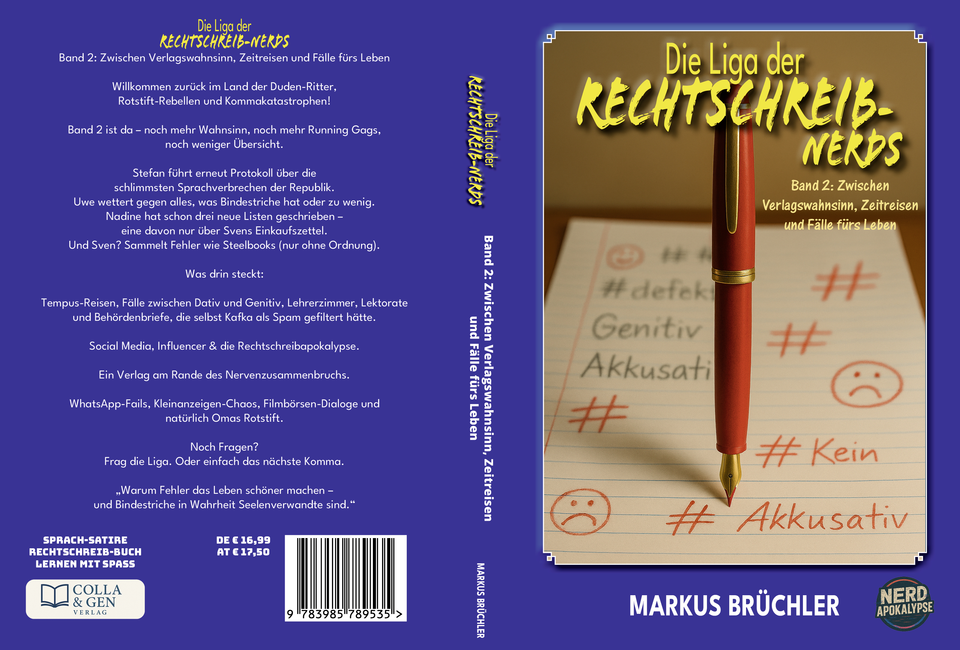 Gesamtes Coverbild Die Liga der Rechtschreib-Nerds Band 2