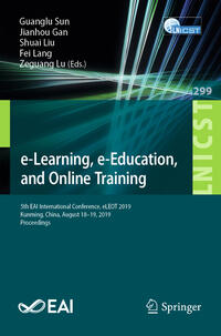 Vorderes Coverbild e-Learning, e-Education, and Online Training