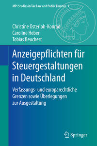 Vorderes Coverbild Anzeigepflichten für Steuergestaltungen in Deutschland
